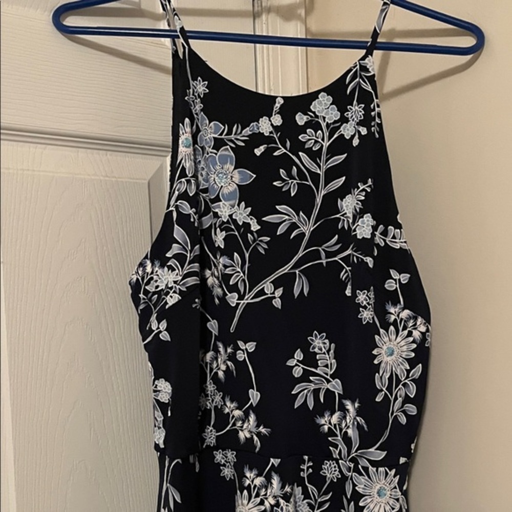 Black and White Floral Mini Dress